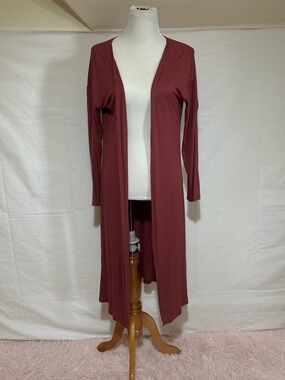 Long ribbed boutique cardigan size small women’s